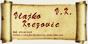 Vlajko Krezović vizit kartica